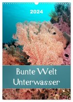 Bunte Welt Unterwasser (Wandkalender 2024 DIN A3 hoch), CALVENDO Monatskalender