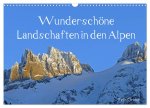 Wunderschöne Landschaften in den Alpen (Wandkalender 2024 DIN A3 quer), CALVENDO Monatskalender