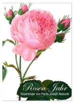 Rosen-Jahr (Wandkalender 2024 DIN A2 hoch), CALVENDO Monatskalender