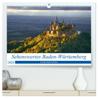 Sehenswertes Baden-Württemberg (hochwertiger Premium Wandkalender 2024 DIN A2 quer), Kunstdruck in Hochglanz