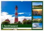 Nordfriesland, Zwischen Sylt und St. Peter Ording (Wandkalender 2024 DIN A2 quer), CALVENDO Monatskalender