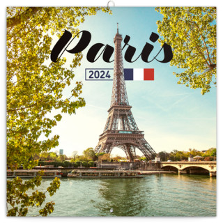 Paříž 2024 - nástěnný kalendář