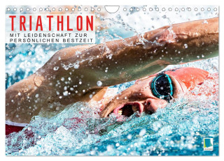 Triathlon: Mit Leidenschaft zur persönlichen Bestzeit (Wandkalender 2024 DIN A4 quer), CALVENDO Monatskalender
