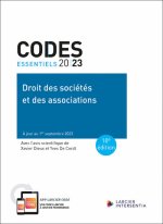 Code essentiel Droit des sociétés et des associations 2023 - À jour au 1er septembre 2023