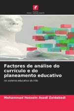 Factores de análise do currículo e do planeamento educativo