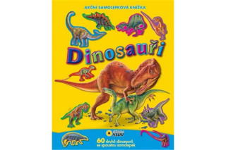 Akční samolepková knížka Dinosauři