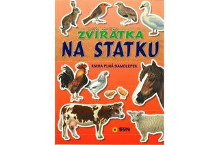 Zvířátka na statku - Kniha plná samolepek