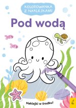 Kolorowanka z naklejkami Pod wodą