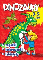 Dinozaury Zagadki, kolorowanki, labirynty