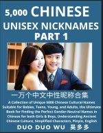 Learn Chinese Unisex Nicknames (Part 1)