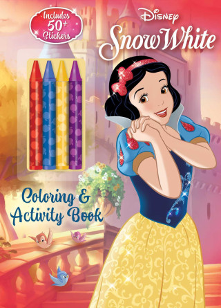 DISNEY SNOW WHITE COLORING WITH CRAYONS (EDITORS OF STUDIO FUN)(Brožovaná)