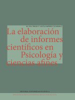 LA ELABORACION DE INFORMES CIENTIFICOS EN PSICOLOGIA Y CIENC