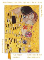 GUSTAV KLIMT KISS FOILED QUARTO JOURNAL