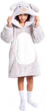 Cozy Noxxiez mikinová deka pro děti 7-12 let - Králík