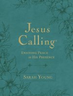 LP-JESUS CALLING LARGE TEXT TEAL LEATHER