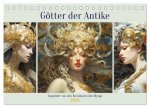 Götter der Antike. Inspiriert von den Bewohnern des Olymp (Tischkalender 2024 DIN A5 quer), CALVENDO Monatskalender