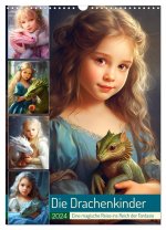Die Drachenkinder. Eine magische Reise ins Reich der Fantasie (Wandkalender 2024 DIN A3 hoch), CALVENDO Monatskalender