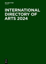 International Directory of Arts 2024, 3 Teile