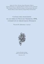 CATALEG DELS MANUSCRITS DE LES OBRES DE FRANCESC EIXIMENIS, OFM, CONSERVATS EN B