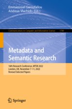 Metadata and Semantic Research