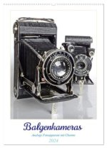 Balgenkameras - Analoge Fotoapparate mit Charme (Wandkalender 2024 DIN A2 hoch), CALVENDO Monatskalender