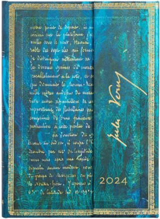 Verne, Twenty Thousand Leagues (Embellished Manuscripts Collection) Midi Verso 12-month Dayplanner 2024