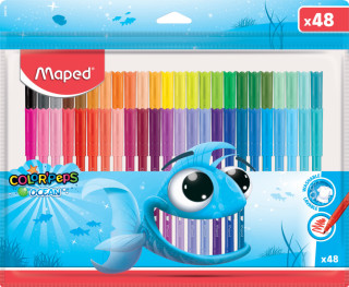 Flamastry Colorpeps Ocean zip etui 48 kolorów