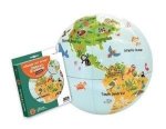 Piłka globus małe zwierzęta natury 30 cm