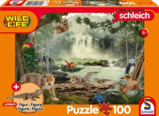 Wild Life, Im Regenwald, 100 Teile, mit Add-on (eine Original Figur Krokodiljunges)