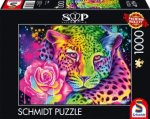 Neon Regenbogen-Leopard