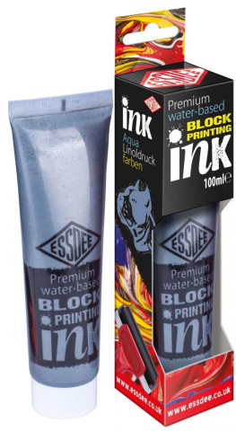 ESSDEE Premium Barva na linoryt metalickďż˝ v tubďż˝ 100ml - Silver