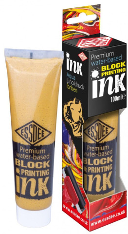 ESSDEE Premium Barva na linoryt metalickďż˝ v tubďż˝ 100ml - Gold