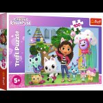 Puzzle 100 Koci Domek Gabi 16464