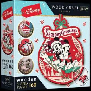 Holz Puzzle 160  Disney - Mickey und Minni's Weihnachtsabenteuer