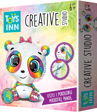 Creative studio panda zestaw do szycia i kolorowania