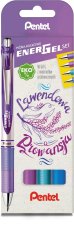 Zestaw piór EnerGel BL77 lawendowa Prowansja w etui 4 kolory