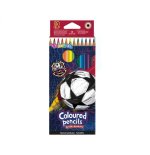 Kredki ołówkowe trójkątne Colorino football 12 kolorów