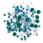 Cekiny opalizujące sea 15g mix