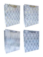 Torebki ozdobne wzory geometryczne JP1015A 12 sztuk