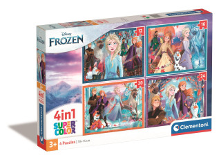 Puzzle 4w1 super kolor Frozen 21518