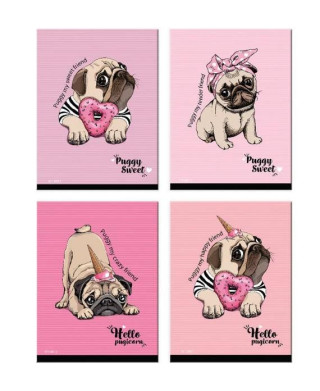 Trhacďż˝ zďż˝pisnďż˝k Puggy 9 x 12 cm