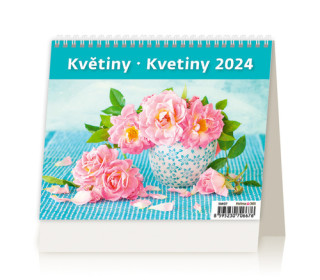 MiniMax Květiny/Kvetiny - stolní kalendář 2024