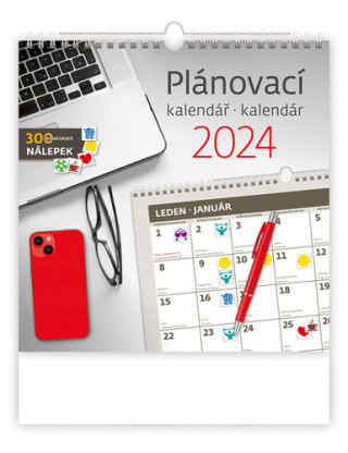 Plánovací kalendář/kalendár - nástěnný kalendář 2024