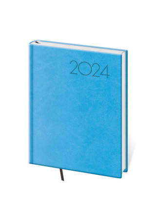 Diář 2024 denní B6 Print Pop - světle modrá
