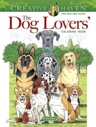 CREATIVE HAVEN DOG LOVERS COLORING BK