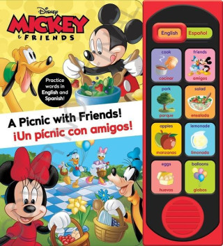 Disney Mickey & Friends: A Picnic with Friends! English and Spanish Sound Book