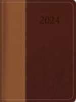 The Treasure of Wisdom - 2024 Executive Agenda - Two-Toned Brown: An Executive Themed Daily Journal and Appointment Book with an Inspirational Quotati