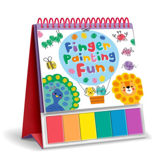 Finger Painting Fun: Easel Coloring Book with 6 Paints
