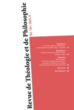 Revue de Théologie et de Philosophie, tome 155-2 (2023-II)