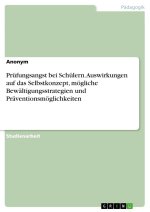 Prüfungsangst bei Schülern. Auswirkungen auf das Selbstkonzept, mögliche Bewältigungsstrategien und Präventionsmöglichkeiten